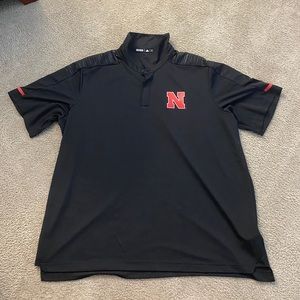 2019 Black Nebraska Coaches Polo